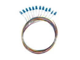 PIGTAIL ŚWIATŁOWÓD SM LC/UPC EASY STRIP 9/125 G657A1 12X2M MULTIKOLOR LANBERG