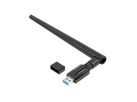 BEZPRZEWODOWA KARTA SIECIOWA WIFI LANBERG NC-1200-WIE USB 3.0 AC1200 DUAL BAND 1 WEWN.+1 ZEWN. ANT.