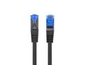 PATCHCORD KAT.6A S/FTP LSZH CCA 0.25M CZARNY FLUKE PASSED LANBERG