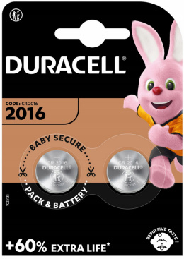 Bateria Duracell CR2016 3V 2BP Lithum