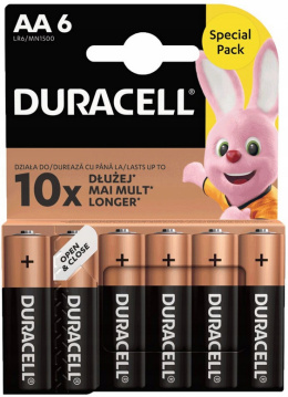 Bateria Duracell LR6 AA Basic 6BP