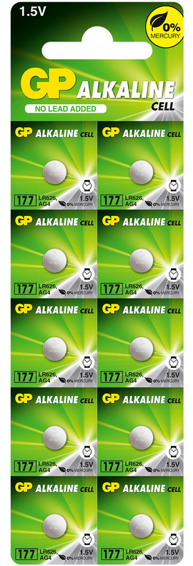 Bateria GP 177 ( AG4 626 ) 10BP