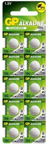 Bateria GP 186 ( AG12 LR43 1142 ) 10BP