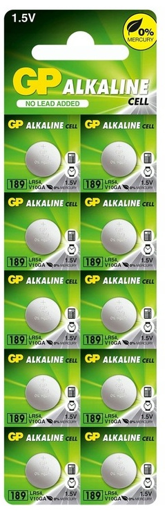 Bateria GP 189 ( AG10 LR54 1130 ) 10BP