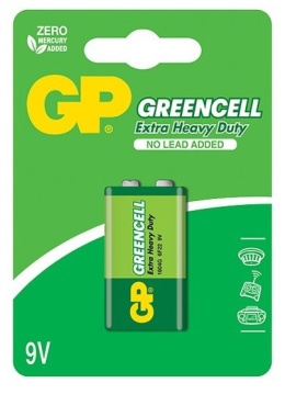 Bateria GP 6F22 GREENCELL 9V 1BP