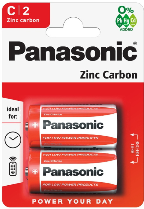 Bateria Panasonic R14R C 2BP
