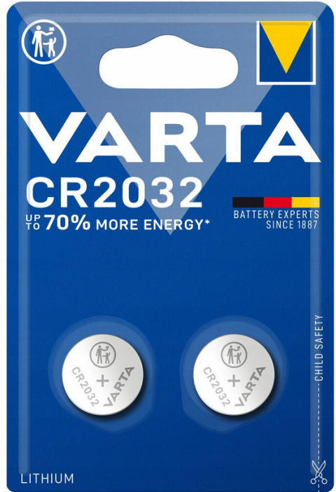 Bateria VARTA CR2032 3V 2BP Lithum