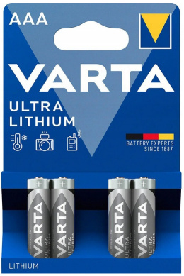 Bateria VARTA LR03 AAA LITHUM 4BP