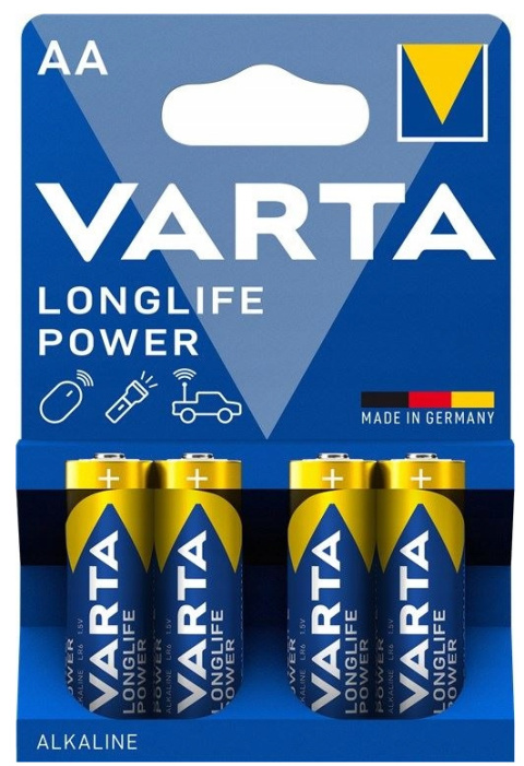 Bateria VARTA LR6 AA LONGLIFE POWER 4B 4906 121 414 Blue HIGH ENERGY