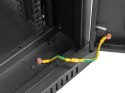 SZAFA INSTALACYJNA RACK STOJĄCA 19" 42U 800X1000 CZARNA DRZWI PERFOROWANE LCD LANBERG (FLAT PACK) V2