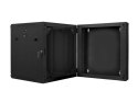 SZAFA INSTALACYJNA RACK WISZĄCA DWUSEKCYJNA 19" 12U 600X600 CZARNA LANBERG (FLAT PACK)