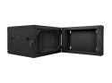 SZAFA INSTALACYJNA RACK WISZĄCA DWUSEKCYJNA 19" 6U 600X600 CZARNA LANBERG (FLAT PACK)
