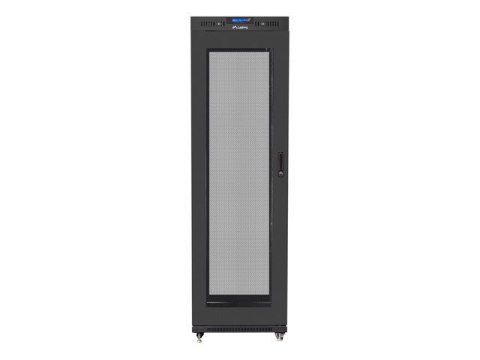 SZAFA INSTALACYJNA RACK STOJĄCA 19" 42U 600X600 CZARNA DRZWI PERFOROWANE LCD LANBERG (FLAT PACK) V2