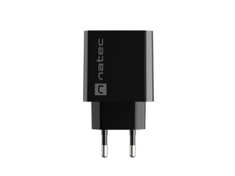 ŁADOWARKA SIECIOWA NATEC RIBERA 1X USB-A + 1X USB-C 20W CZARNA