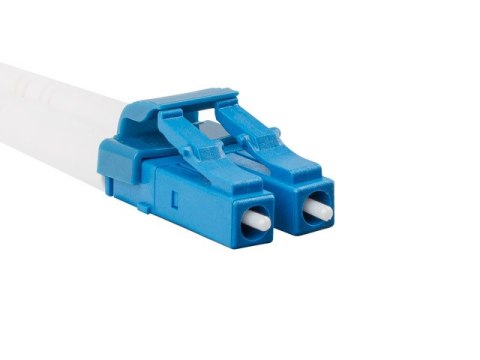 PATCHCORD ŚWIATŁOWODOWY SM LC/APC-LC/UPC DUPLEX 3.0MM LSZH G657A1 2M ŻÓŁTY LANBERG