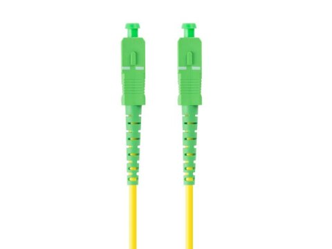 PATCHCORD ŚWIATŁOWODOWY SM SC/APC-SC/APC SIMPLEX 3.0MM LSZH G657A1 5M ŻÓŁTY LANBERG