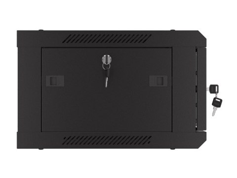 SZAFA INSTALACYJNA RACK WISZĄCA 19" 4U 600X450 CZARNA DRZWI PERFOROWANE LANBERG (FLAT PACK)