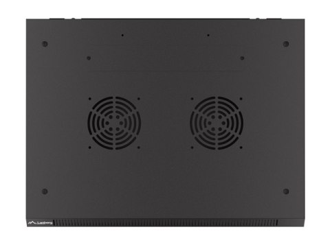 SZAFA INSTALACYJNA RACK WISZĄCA 19" 4U 600X450 CZARNA DRZWI PERFOROWANE LANBERG (FLAT PACK)