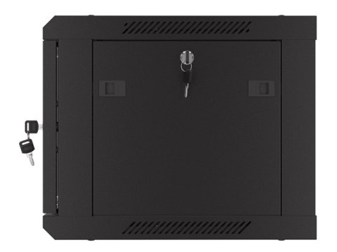SZAFA INSTALACYJNA RACK WISZĄCA 19" 6U 600X450 CZARNA DRZWI PERFOROWANE LANBERG (FLAT PACK)