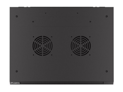 SZAFA INSTALACYJNA RACK WISZĄCA 19" 6U 600X450 CZARNA DRZWI PERFOROWANE LANBERG (FLAT PACK)