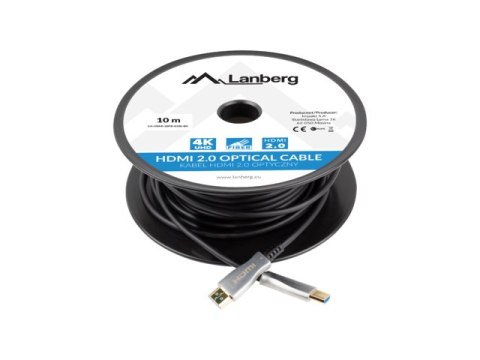 KABEL HDMI M/M V2.0 10M CZARNY OPTYCZNY AOC LANBERG