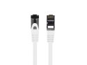 PATCHCORD KAT.8.1 S/FTP LSZH CU 0.5M BIAŁY FLUKE PASSED LANBERG