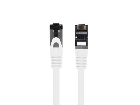 PATCHCORD KAT.8.1 S/FTP LSZH CU 0.5M BIAŁY FLUKE PASSED LANBERG