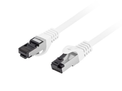 PATCHCORD KAT.8.1 S/FTP LSZH CU 0.5M BIAŁY FLUKE PASSED LANBERG