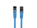 PATCHCORD KAT.8.1 S/FTP LSZH CU 0.5M NIEBIESKI FLUKE PASSED LANBERG