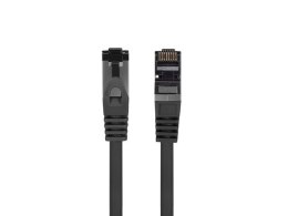 PATCHCORD KAT.8.1 S/FTP LSZH CU 1M CZARNY FLUKE PASSED LANBERG