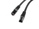 PATCHCORD KAT.8.1 S/FTP LSZH CU 1M CZARNY FLUKE PASSED LANBERG