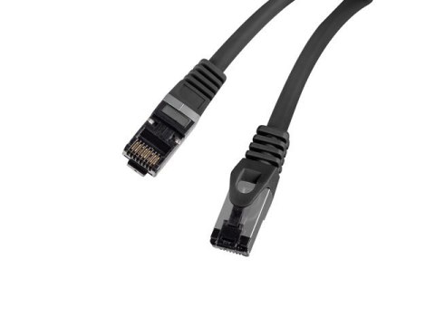 PATCHCORD KAT.8.1 S/FTP LSZH CU 1M CZARNY FLUKE PASSED LANBERG