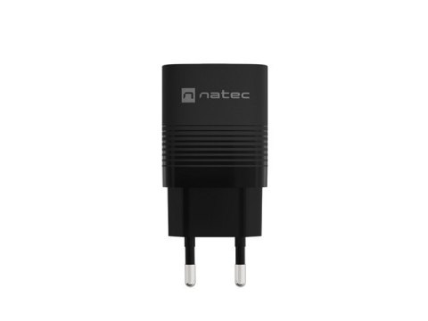 ŁADOWARKA SIECIOWA NATEC RIBERA GAN 1X USB-A + 1X USB-C 30W CZARNA