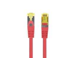 PATCHCORD KAT.6A S/FTP LSZH CU 5M CZERWONY FLUKE PASSED LANBERG