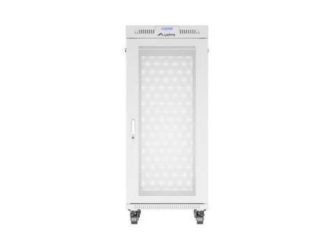 SZAFA INSTALACYJNA RACK STOJĄCA 19" 27U 600X800 SZARA DRZWI PERFOROWANE LCD LANBERG (FLAT PACK)