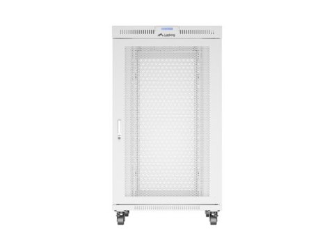 SZAFA INSTALACYJNA RACK STOJĄCA 19" 27U 800X1000 SZARA DRZWI PERFOROWANE LCD LANBERG (FLAT PACK)