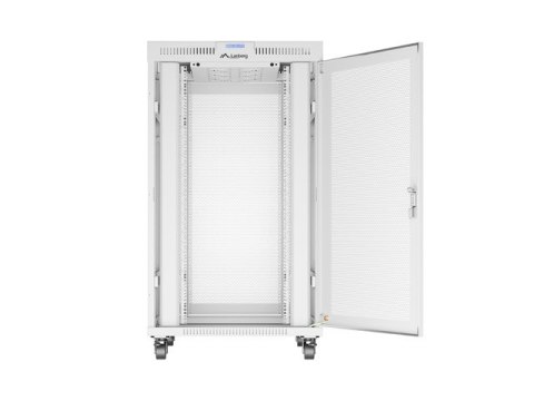 SZAFA INSTALACYJNA RACK STOJĄCA 19" 27U 800X1000 SZARA DRZWI PERFOROWANE LCD LANBERG (FLAT PACK)