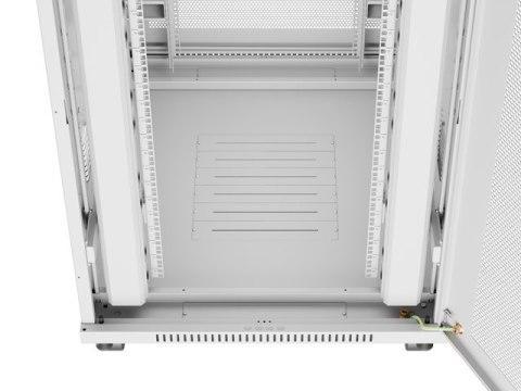 SZAFA INSTALACYJNA RACK STOJĄCA 19" 27U 800X1000 SZARA DRZWI PERFOROWANE LCD LANBERG (FLAT PACK)