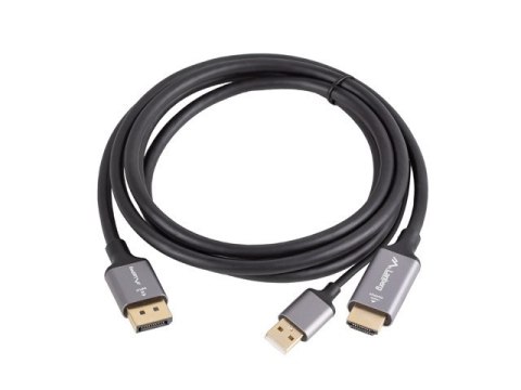 KABEL HDMI(M)->DISPLAYPORT(M) 1.8M 4K CZARNY LANBERG