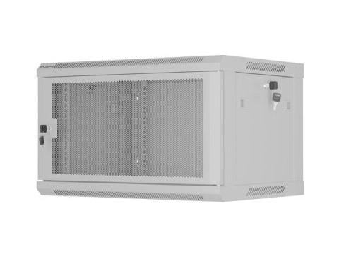 SZAFA INSTALACYJNA RACK WISZĄCA 19" 6U 600X450 SZARA DRZWI PERFOROWANE LANBERG (FLAT PACK)