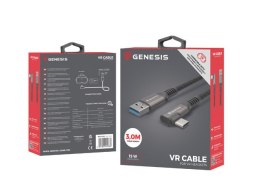 KABEL USB-C(M)->USB-A(M) 3.2 GEN 1 3M 5GB/S PD15W VR CZARNY GENESIS
