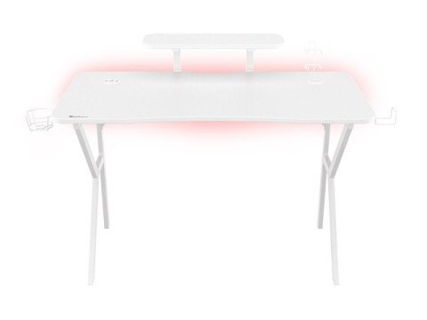 BIURKO GAMINGOWE GENESIS HOLM 320 RGB BIAŁE