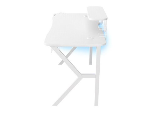 BIURKO GAMINGOWE GENESIS HOLM 320 RGB BIAŁE