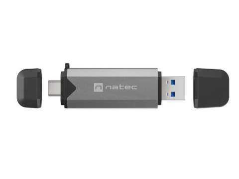CZYTNIK KART NATEC SCARAB 3 USB-A + USB-C SD/MICRO SD USB 3.2 GEN 1 SZARY