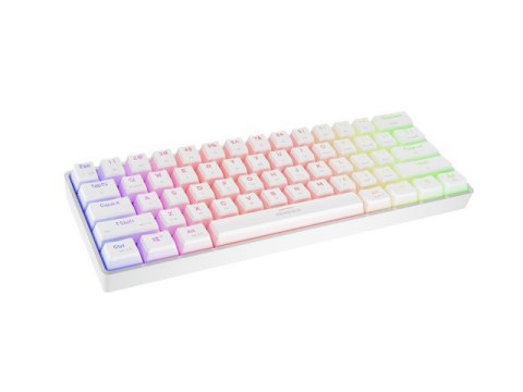 KLAWIATURA DLA GRACZY GENESIS THOR 660 G2 US WHITE BEZPRZEWODOWA RGB MECHANICZNA GATERON RED