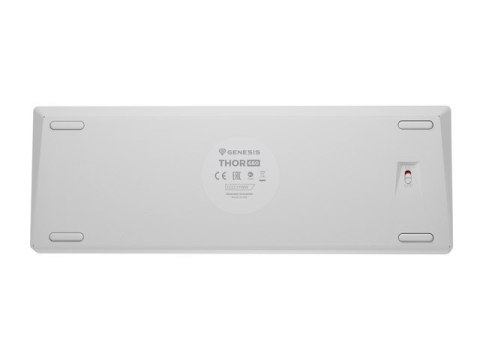 KLAWIATURA DLA GRACZY GENESIS THOR 660 G2 US WHITE BEZPRZEWODOWA RGB MECHANICZNA GATERON RED