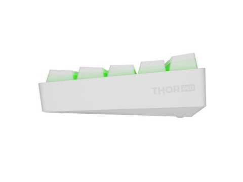 KLAWIATURA DLA GRACZY GENESIS THOR 660 G2 US WHITE BEZPRZEWODOWA RGB MECHANICZNA GATERON RED