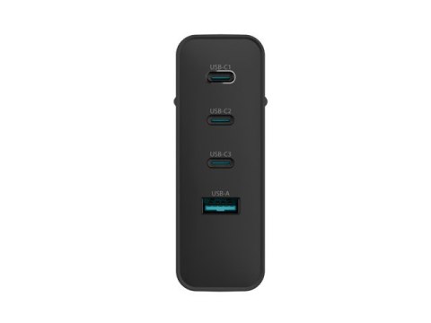 ŁADOWARKA SIECIOWA NATEC RIBERA GAN 3X USB-C + 1X USB-A 100W CZARNA