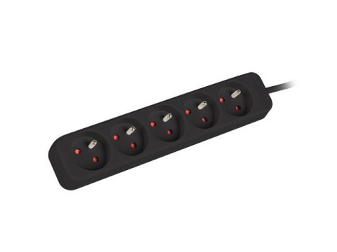 LISTWA PRZEDŁUŻACZ LANBERG 3M 5X 230V PL KABEL WYKONANY Z PEŁNEJ MIEDZI CZARNA