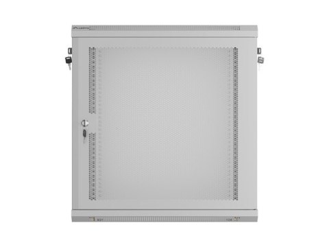 SZAFA INSTALACYJNA RACK WISZĄCA 19" 12U 600X450 SZARA DRZWI PERFOROWANE LANBERG (FLAT PACK)